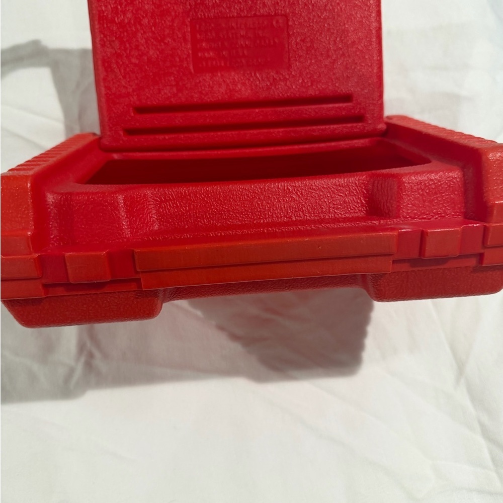 Lego Red Molded Plastic Carry Case Vintage - Picture 6 of 9